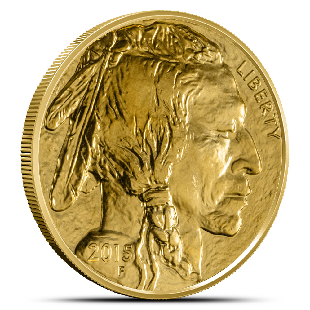 1 Oz Gold American Buffalo Coins (Random Year, Abrasions) - Silver